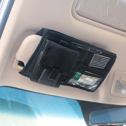 Organizator Parasolar Auto din Nylon 1000D – Depozitare Acte și Accesorii