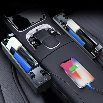 Organizator Auto pentru Scaun cu Incarcare USB Integrata