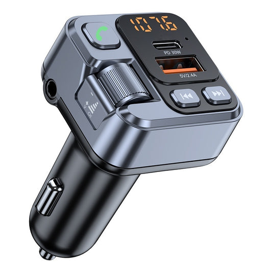 Receptor Bluetooth 5.1 Auto cu FM și Încărcare Rapidă PD 30W