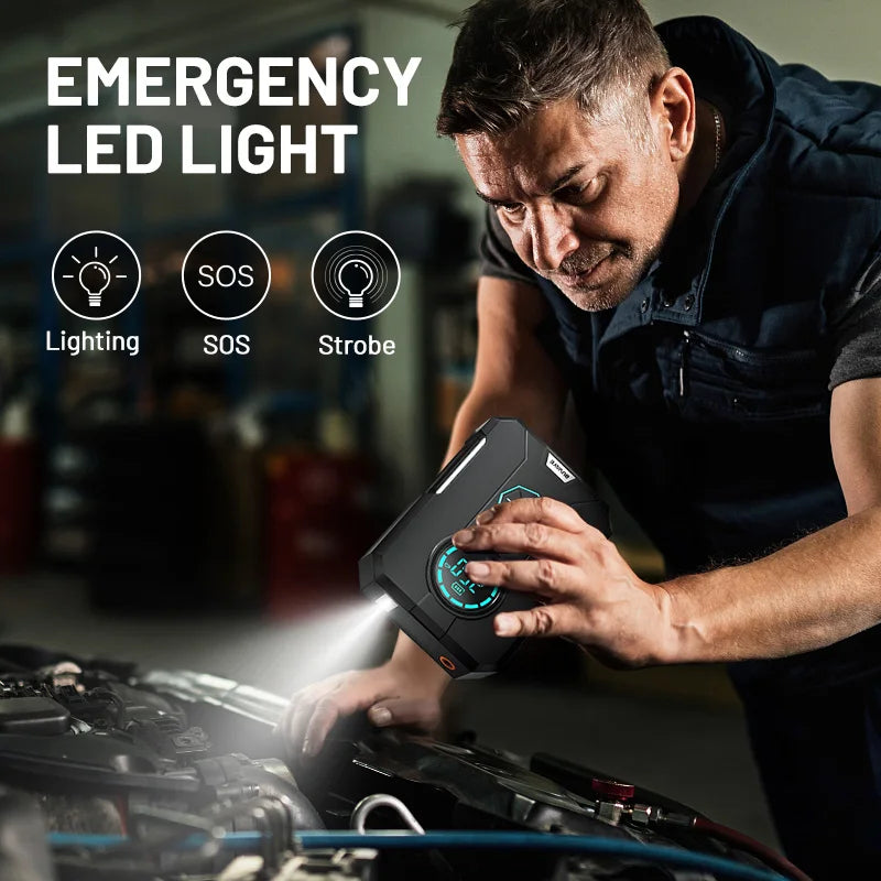 Compresor Auto Portabil-Umflă Roțile în 3 Minute