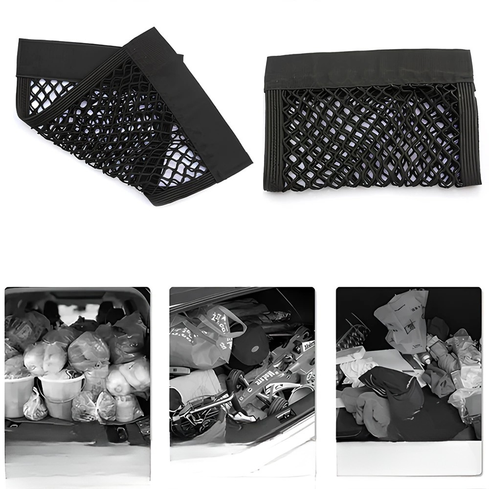 Plasă Organizator Portbagaj Auto – Buzunar Elastic Universal pentru Depozitare