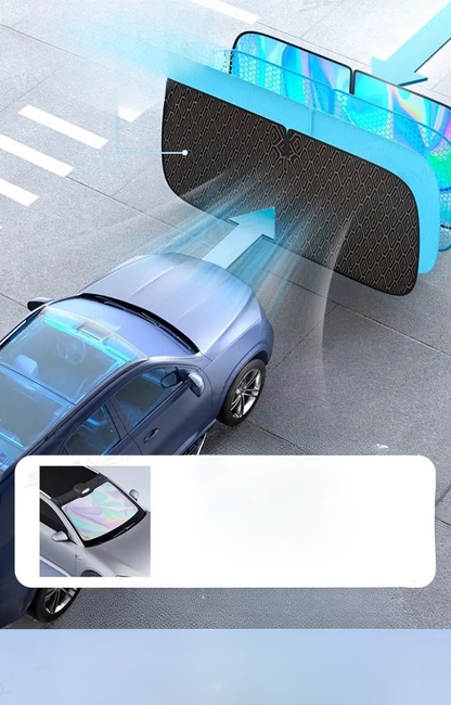 SEAMETAL Parasolar Parbriz Auto 5 Straturi – Protecție UV, Termoizolant, Pliabil, Anti-Căldură