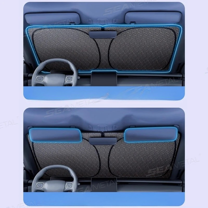 SEAMETAL Parasolar Parbriz Auto 5 Straturi – Protecție UV, Termoizolant, Pliabil, Anti-Căldură