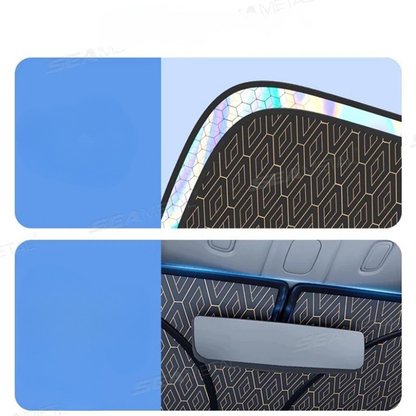 SEAMETAL Parasolar Parbriz Auto 5 Straturi – Protecție UV, Termoizolant, Pliabil, Anti-Căldură