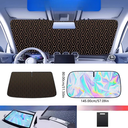 SEAMETAL Parasolar Parbriz Auto 5 Straturi – Protecție UV, Termoizolant, Pliabil, Anti-Căldură