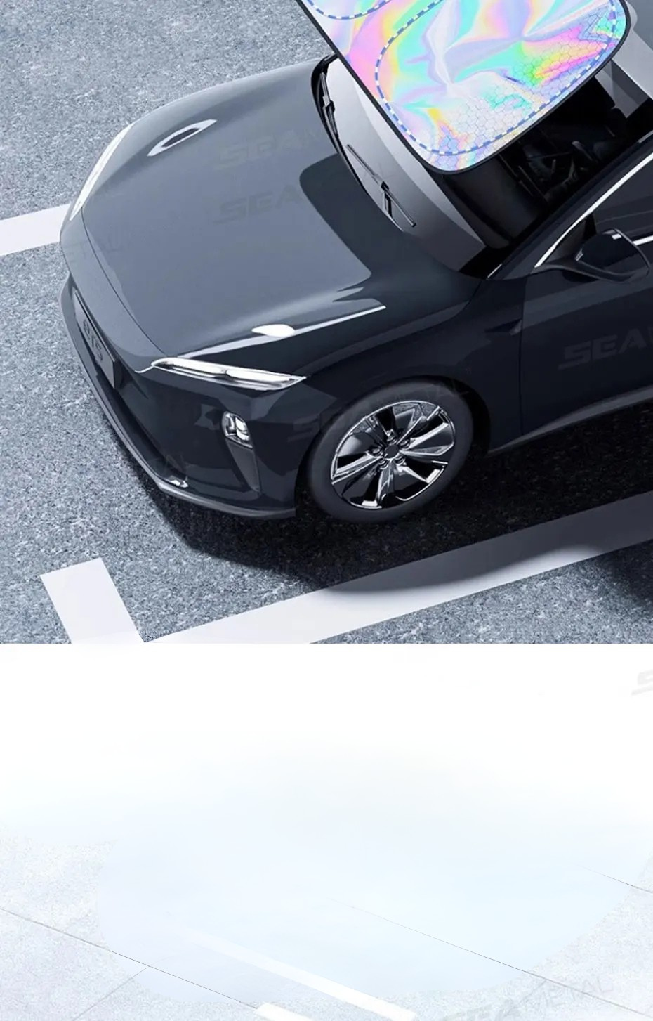 SEAMETAL Parasolar Parbriz Auto 5 Straturi – Protecție UV, Termoizolant, Pliabil, Anti-Căldură