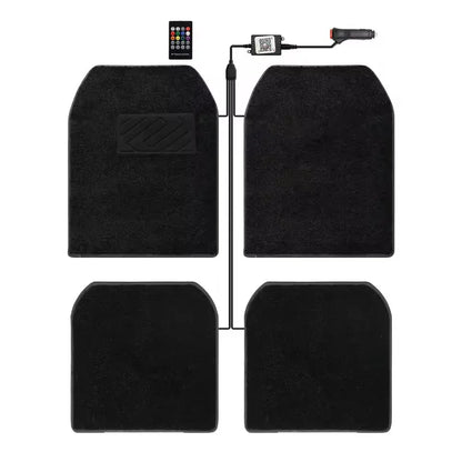 Covoraș Auto Starlight cu Lumini LED RGB - Control prin Aplicatie si Telecomandă, 12V