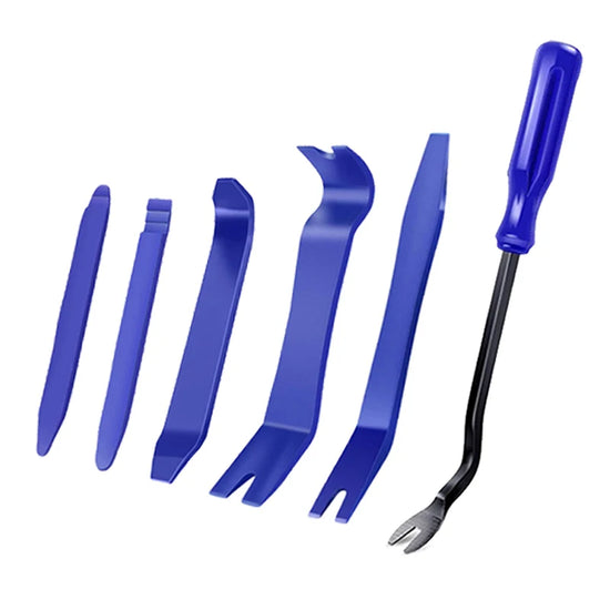 Kit Demontare Panouri Auto- 6 Levieri din Plastic pentru Bord, Uși și Ornamente