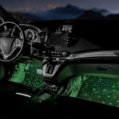 Covoraș Auto Starlight cu Lumini LED RGB - Control prin Aplicatie si Telecomandă, 12V