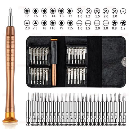 Set Șurubelnițe de Precizie STONEGO – Kit 152 în 25 în 1 pentru Laptop, Telefon și Electronică