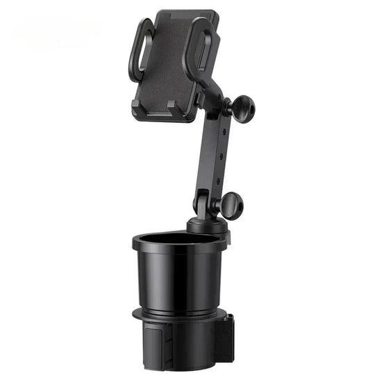 Suport Auto Universal 2 în 1 pentru Pahar și Telefon- Rotire 360°, Reglabil