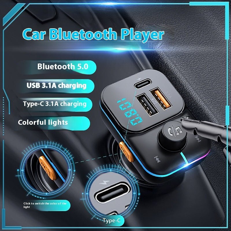 Car Bluetooth MP3 Player Charger - Vexaro.ro