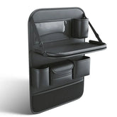 Car Seat Storage Bag Auto Back Seat Back Organizer With Foldable Table Tray PU Leather Tablet Holder Tissue Box Car Accessories - Vexaro.ro