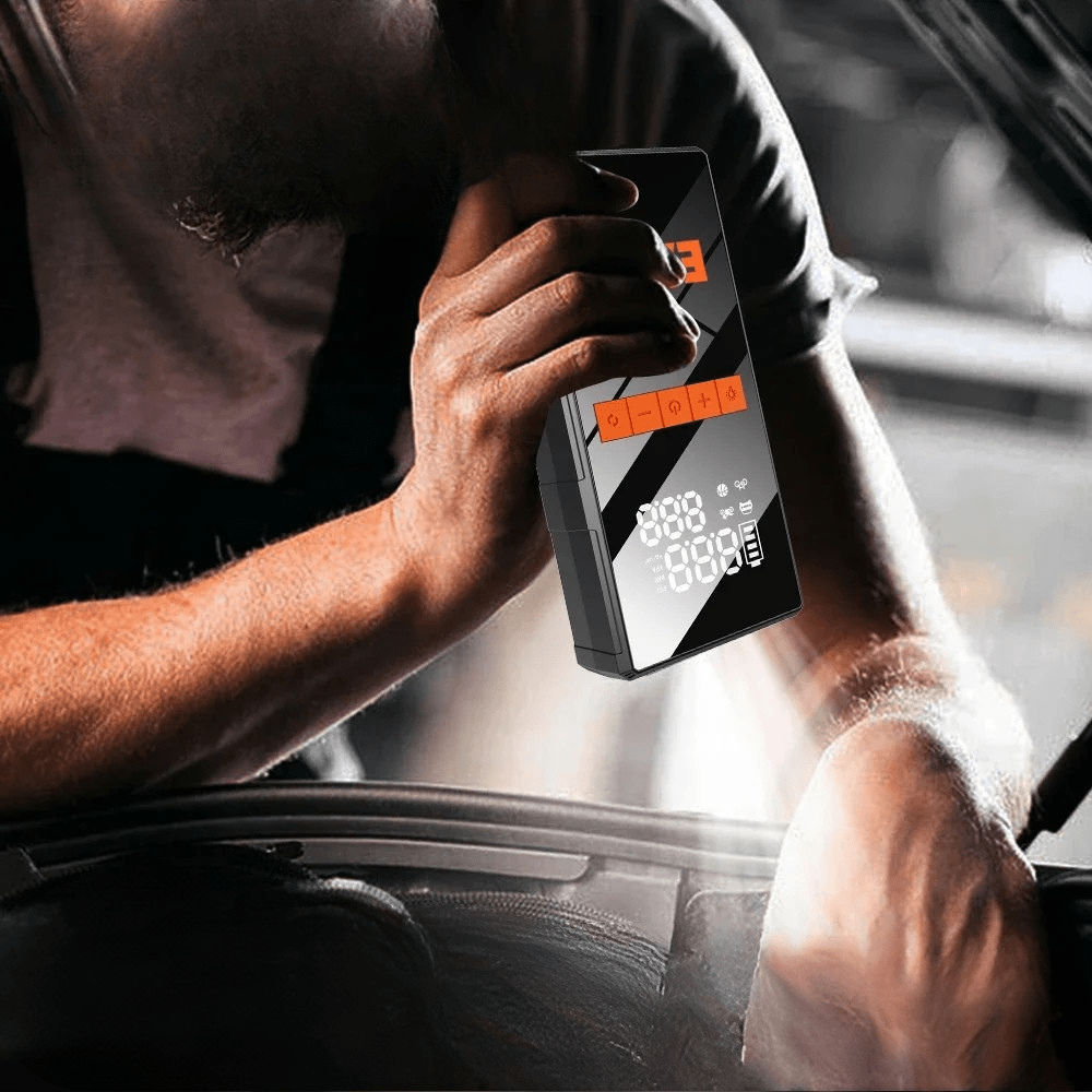 Compresor Auto cu Pornire de Urgenta 4 in 1 - Vexaro.ro