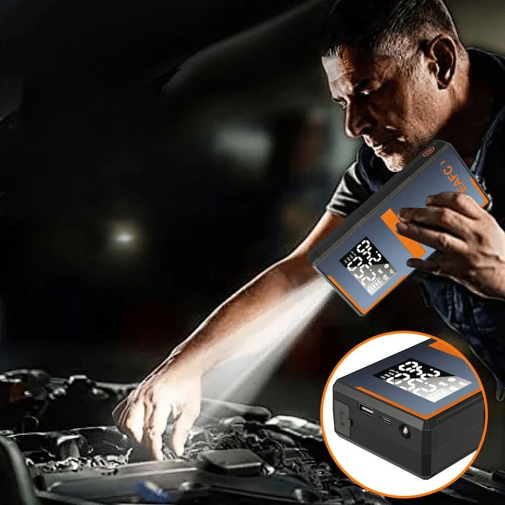 Compresor Auto cu Pornire de Urgenta 4 in 1 - Vexaro.ro