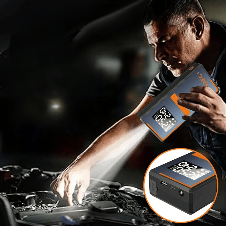 Compresor Auto cu Pornire de Urgenta 4 in 1 - Vexaro.ro