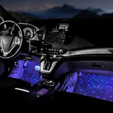 Covoraș Auto Starlight cu Lumini LED RGB - Control prin Aplicatie si Telecomandă, 12V - Vexaro.ro