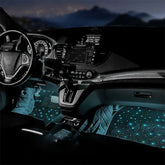 Covoraș Auto Starlight cu Lumini LED RGB - Control prin Aplicatie si Telecomandă, 12V - Vexaro.ro