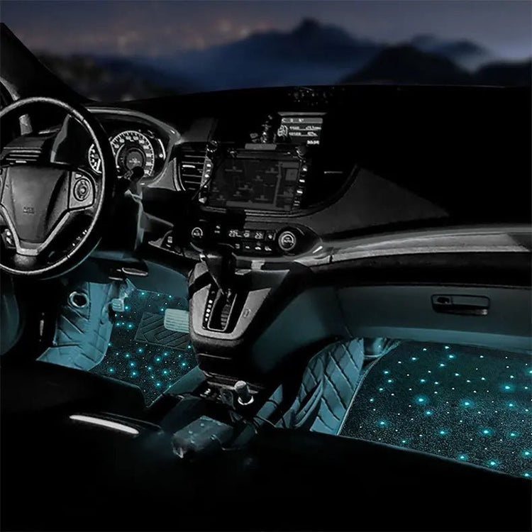 Covoraș Auto Starlight cu Lumini LED RGB - Control prin Aplicatie si Telecomandă, 12V - Vexaro.ro