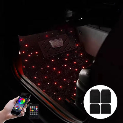 Covoraș Auto Starlight cu Lumini LED RGB - Control prin Aplicatie si Telecomandă, 12V - Vexaro.ro