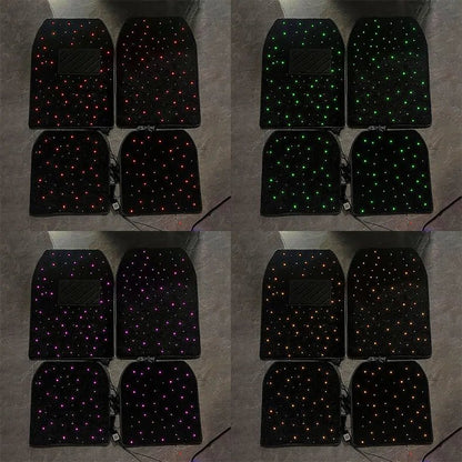Covoraș Auto Starlight cu Lumini LED RGB - Control prin Aplicatie si Telecomandă, 12V - Vexaro.ro