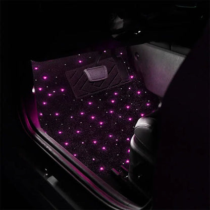 Covoraș Auto Starlight cu Lumini LED RGB - Control prin Aplicatie si Telecomandă, 12V - Vexaro.ro