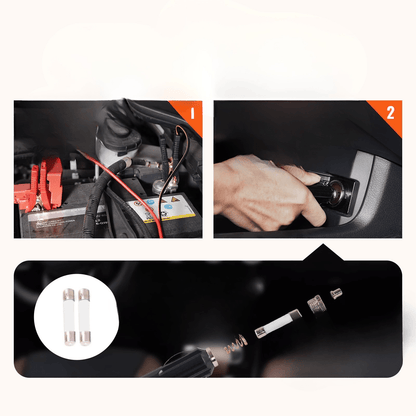 Cric Electric Hidraulic Auto 5T cu Pompa Integrata, LED si Compresor Aer - Vexaro.ro
