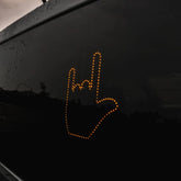 Funny New LED Illuminated Gesture Light Car Finger Light With Remote Road Rage Signs Middle Finger Gesture Light Hand Lamp - Vexaro.ro