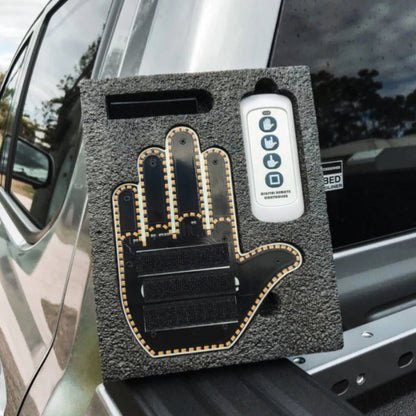 Lampă LED Gesturi Auto cu Telecomandă – 176 LED - uri, Amuzantă și Vizibilă - Vexaro.ro