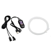 Lampă Neon LED Ambianță Auto USB – Consolă Centrală, Schimbare Culori - Vexaro.ro