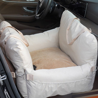 Linen Car Safety Seat Front Dog Bed - Vexaro.ro