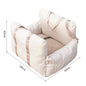 Linen Car Safety Seat Front Dog Bed - Vexaro.ro