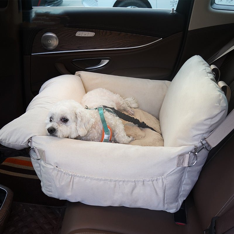 Linen Car Safety Seat Front Dog Bed - Vexaro.ro