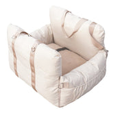 Linen Car Safety Seat Front Dog Bed - Vexaro.ro