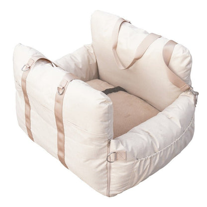 Linen Car Safety Seat Front Dog Bed - Vexaro.ro