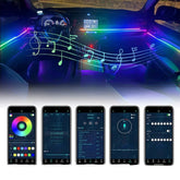 Lumini Ambientale Auto RGB 22 în 1 – 64 Culori LED, Control Bluetooth, Compatibil BMW - Vexaro.ro