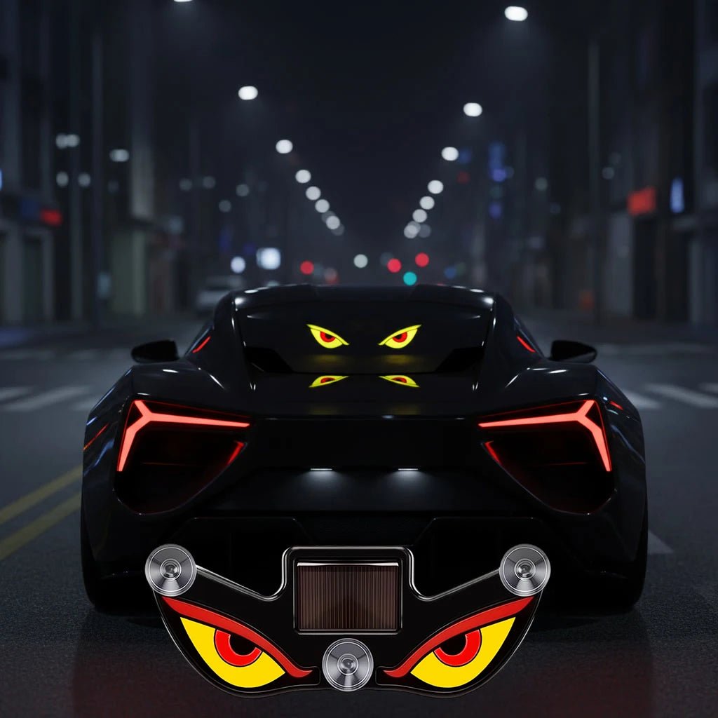 Lumini LED Demon Eye pentru Parbriz Auto – Încărcare Solară & USB - C - Vexaro.ro