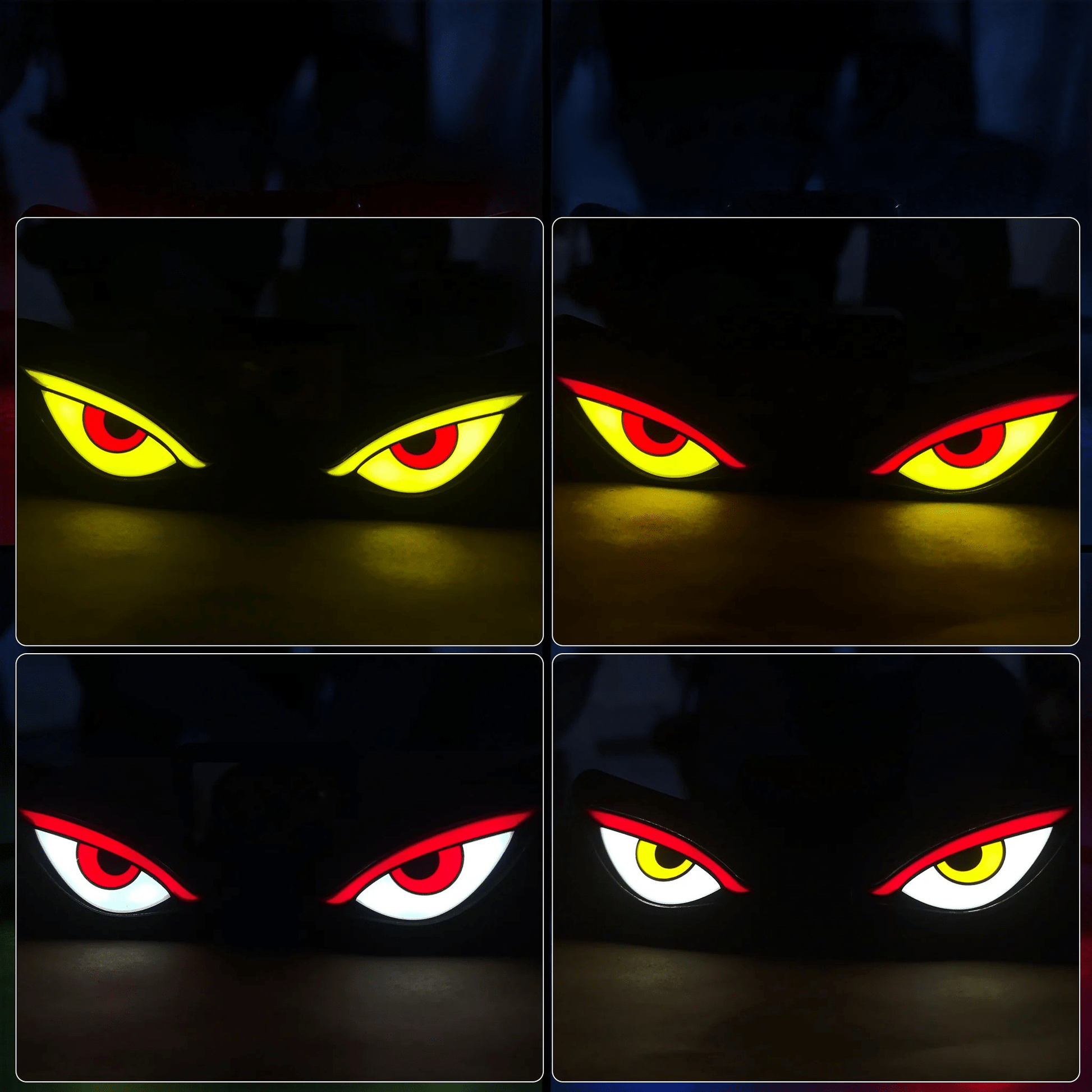 Lumini LED Demon Eye pentru Parbriz Auto – Încărcare Solară & USB - C - Vexaro.ro