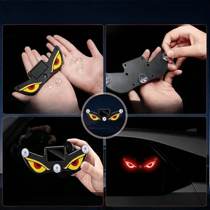 Lumini LED Demon Eye pentru Parbriz Auto – Încărcare Solară & USB - C - Vexaro.ro