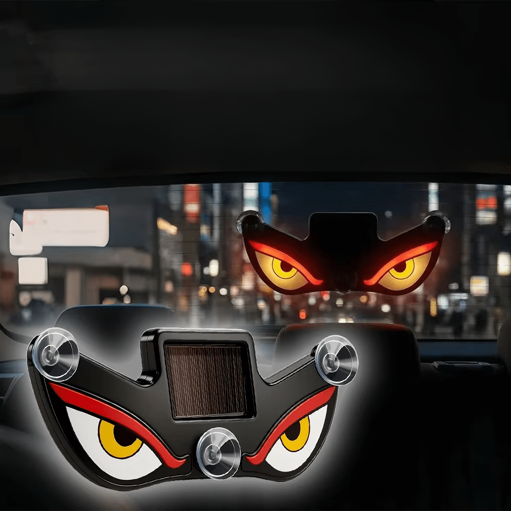 Lumini LED Demon Eye pentru Parbriz Auto – Încărcare Solară & USB - C - Vexaro.ro