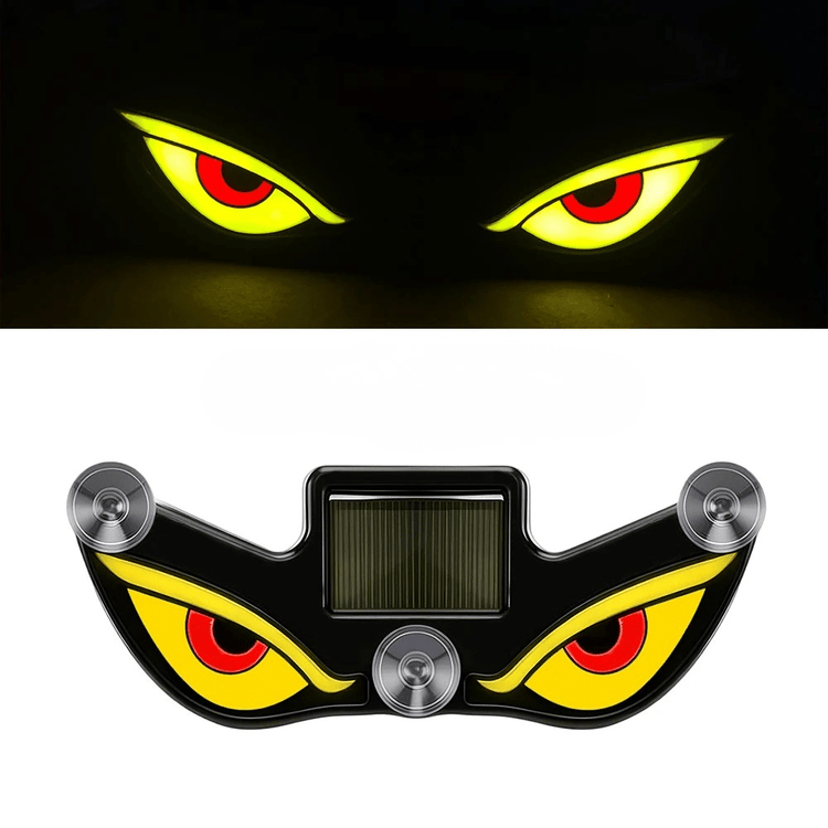 Lumini LED Demon Eye pentru Parbriz Auto – Încărcare Solară & USB - C - Vexaro.ro