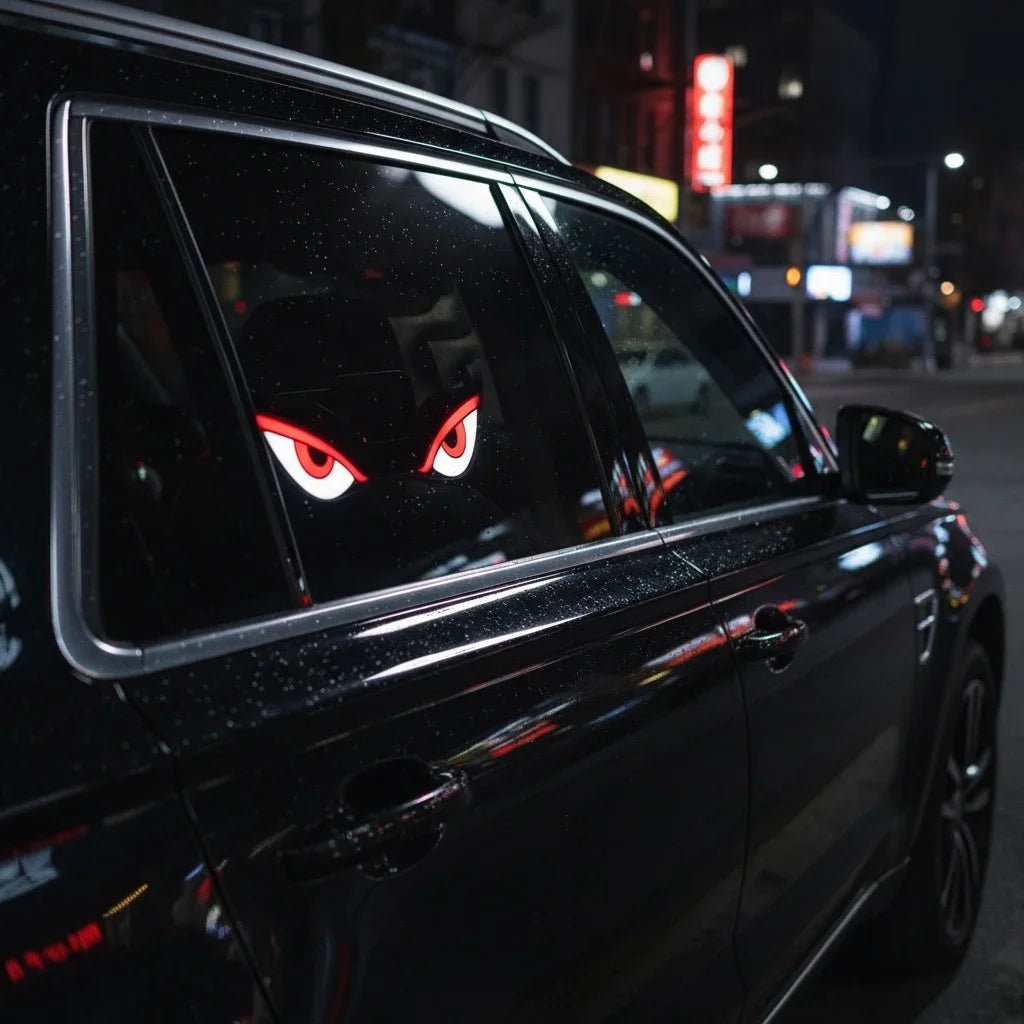 Lumini LED Demon Eye pentru Parbriz Auto – Încărcare Solară & USB - C - Vexaro.ro