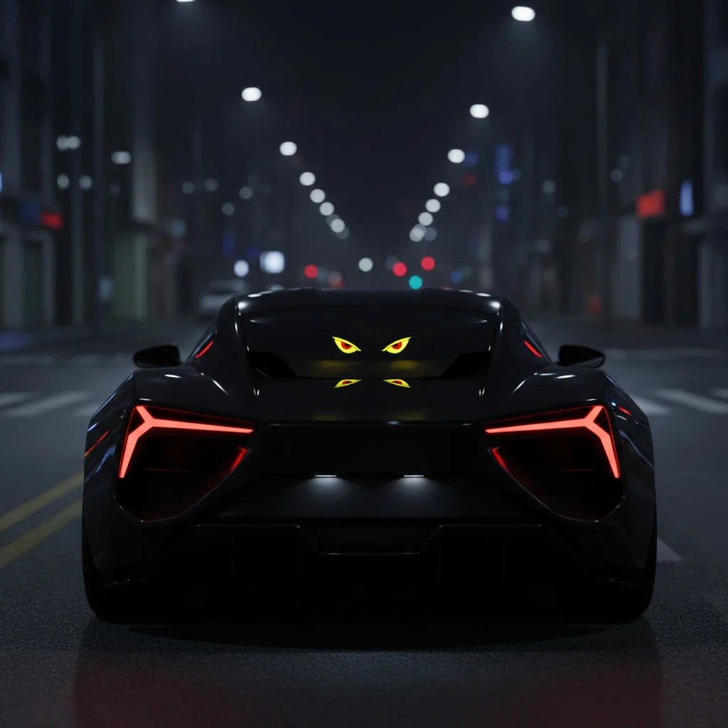 Lumini LED Demon Eye pentru Parbriz Auto – Încărcare Solară & USB - C - Vexaro.ro
