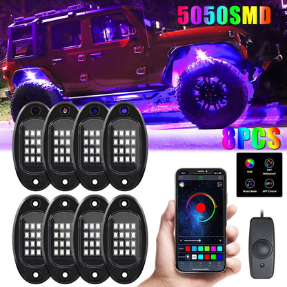 Lumini LED Șasiu Auto RGB – 16 Milioane Culori, Ritm Muzical - Vexaro.ro