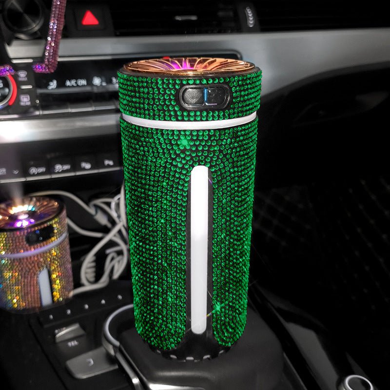 Luxury Diamond Car Humidifier LED Light Car Diffuser Auto Air Purifier Aromatherapy Diffuser Air Freshener Car Accessories For Woman - Vexaro.ro