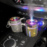 Luxury Diamond Car Humidifier LED Light Car Diffuser Auto Air Purifier Aromatherapy Diffuser Air Freshener Car Accessories For Woman - Vexaro.ro