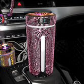 Luxury Diamond Car Humidifier LED Light Car Diffuser Auto Air Purifier Aromatherapy Diffuser Air Freshener Car Accessories For Woman - Vexaro.ro