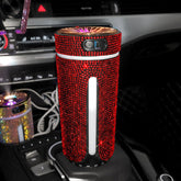 Luxury Diamond Car Humidifier LED Light Car Diffuser Auto Air Purifier Aromatherapy Diffuser Air Freshener Car Accessories For Woman - Vexaro.ro