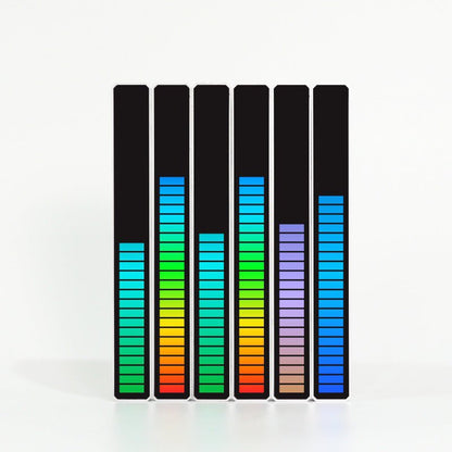 New Car Sound Control Light RGB Voice - Activated Music Rhythm Ambient Light With 32 LED 18 Colors Car Home Decoration Lamp - Vexaro.ro