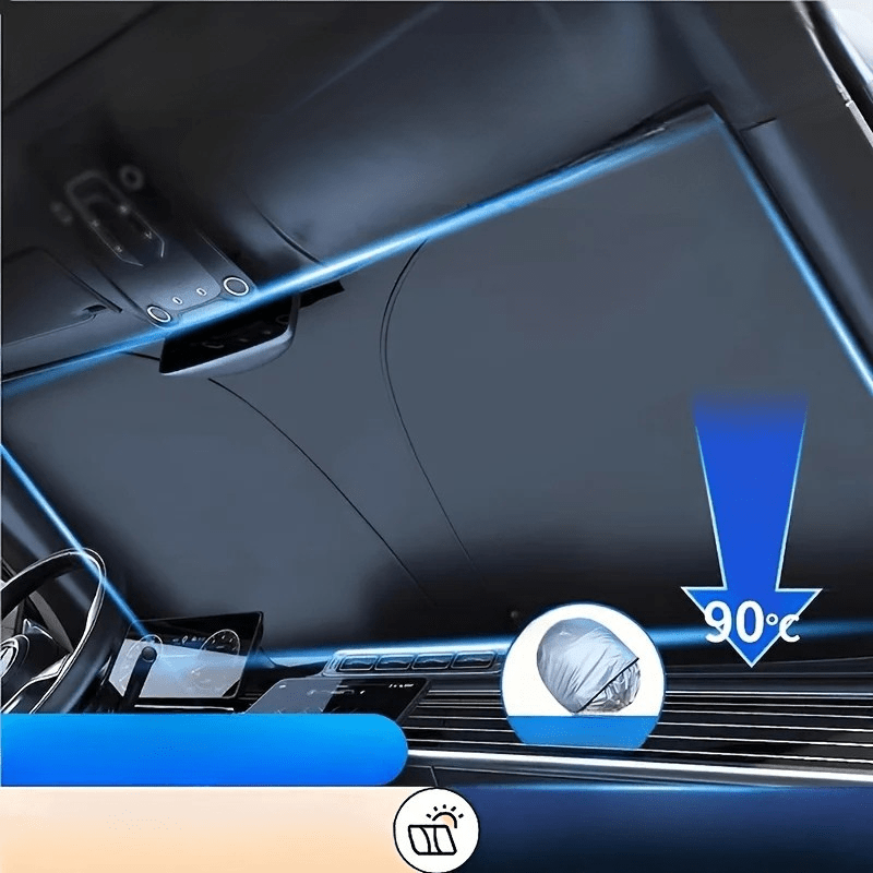 Parasolar Pliabil pentru Parbriz Auto Universal - Protecție UV și Izolare Termică - Vexaro.ro